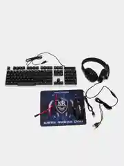 Игровой набор K100 клавиатура, наушники, мышь и коврик