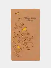 Алый крафт открытка в конверте