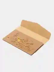 Алый крафт открытка в конверте