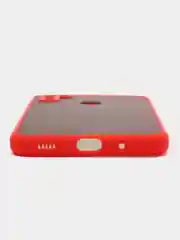 Красный чехол на Samsung Galaxy A11, M11, Самсунг А11, М11, силиконовый, пластиковый, матовый