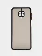 Красный чехол для Xiaomi Redmi Note 9 Pro / Note 9S, полупрозрачный, матовый, Редми Ноут 9 Про
