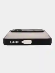 Черный чехол для Poco X4 Pro 5G, полупрозрачный, Поко Х4 Про, цветные кнопки, матовый