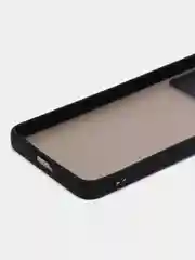 Черный чехол для Poco X4 Pro 5G, полупрозрачный, Поко Х4 Про, цветные кнопки, матовый