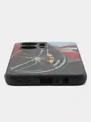 Красный чехол с рисунком на Honor X7a (Хонор Х7а)