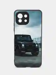 Тёмно-коричневый чехол с рисунком на Xiaomi 11 Lite 4G/5G/NE, Сяоми 11 Лайт 4G/5G