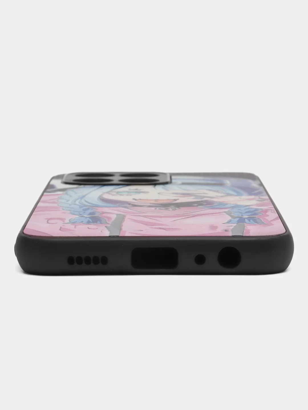 Сиреневый чехол на Honor X6 (Хонор Х6), с рисунком