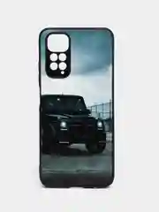 Тёмно-коричневый чехол с рисунком на Xiaomi Redmi Note 11 4G и Redmi Note 11S 4G (Редми Нот 11 и  Нот 11с)
