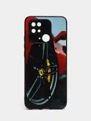 Красный чехол с рисунком на Xiaomi Redmi 10C ( Сяоми Редми 10Ц)