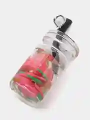Тёмно-розовый подвеска стаканчик стеклянный для изготовления украшений