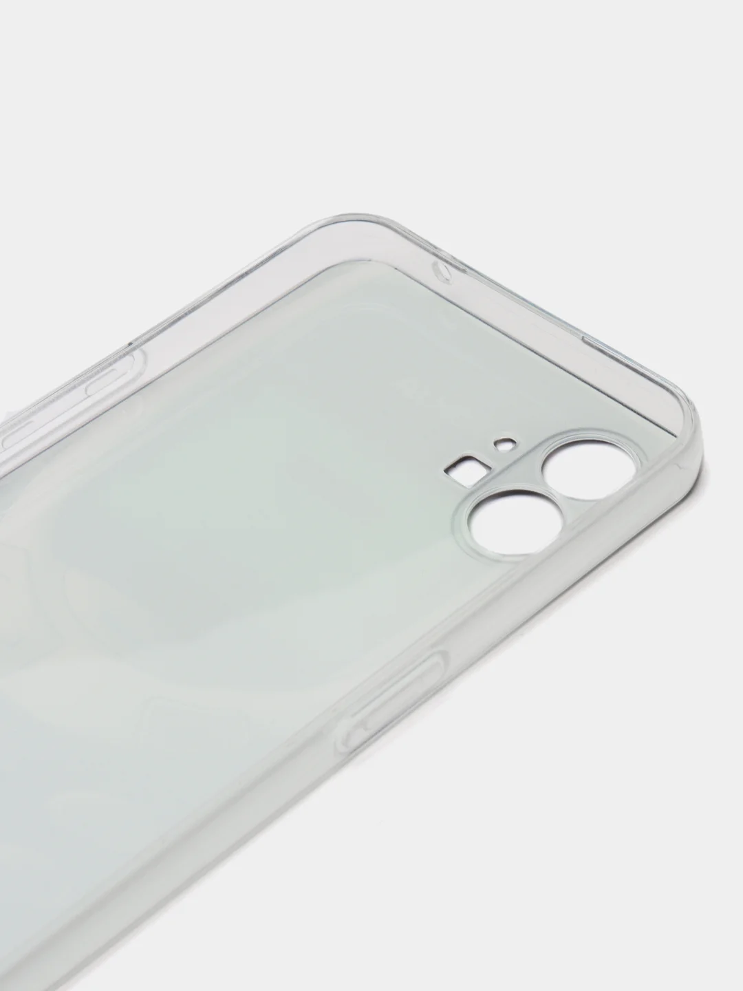 Угольный силиконовый чехол на Nothing Phone 1 / Нотинг Фон 1 прозрачный, с рисунком, защита камеры