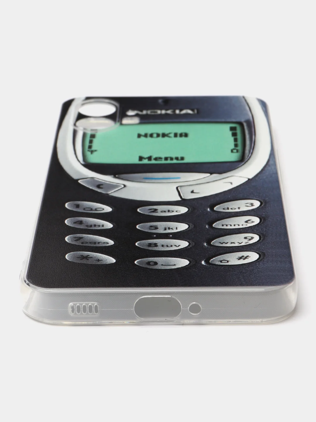 Угольный силиконовый чехол на Nothing Phone 1 / Нотинг Фон 1 прозрачный, с рисунком, защита камеры