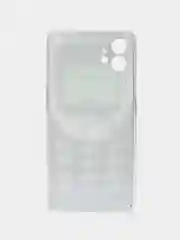 Угольный силиконовый чехол на Nothing Phone 1 / Нотинг Фон 1 прозрачный, с рисунком, защита камеры