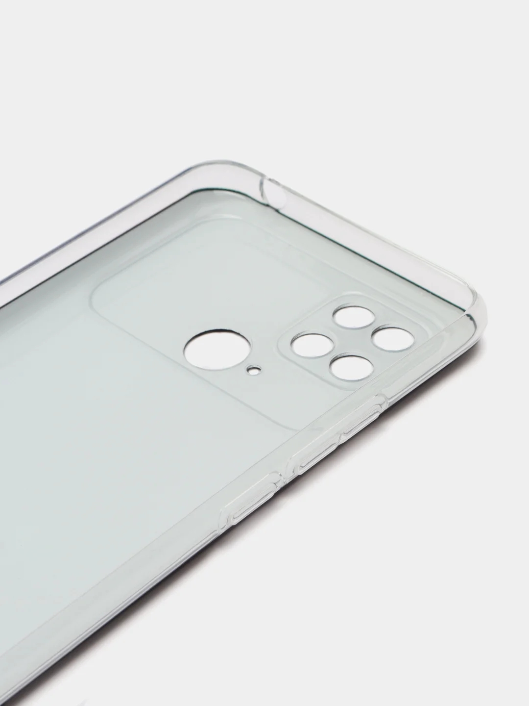 Черный силиконовый чехол на Xiaomi Poco C40 / Сяоми Поко С40 прозрачный с рисунком, защита камеры