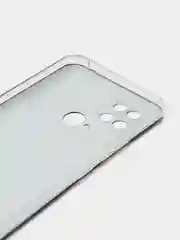 Черный силиконовый чехол на Xiaomi Poco C40 / Сяоми Поко С40 прозрачный с рисунком, защита камеры