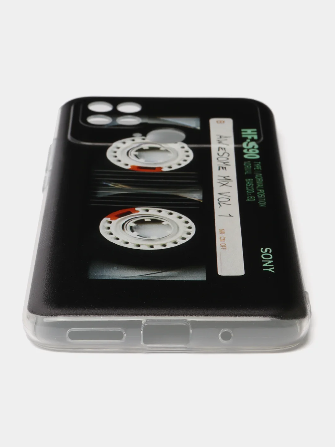Хром силиконовый чехол на Xiaomi Poco C40 / Сяоми Поко С40 прозрачный с рисунком, защита камеры
