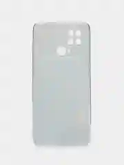 Светло-синий силиконовый чехол на Xiaomi Poco C40 / Сяоми Поко С40 прозрачный с рисунком, защита камеры