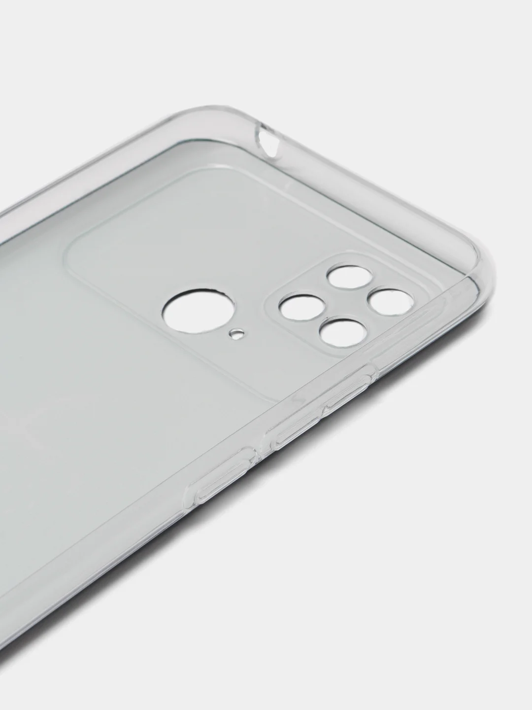 Разноцветный силиконовый чехол на Xiaomi Poco C40 / Сяоми Поко С40 прозрачный с рисунком, защита камеры