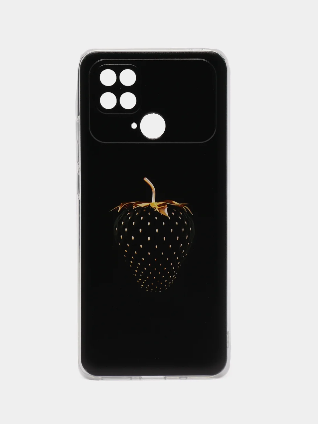 Разноцветный силиконовый чехол на Xiaomi Poco C40 / Сяоми Поко С40 прозрачный с рисунком, защита камеры