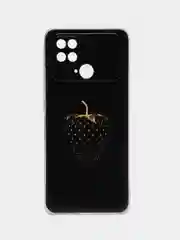 Разноцветный силиконовый чехол на Xiaomi Poco C40 / Сяоми Поко С40 прозрачный с рисунком, защита камеры