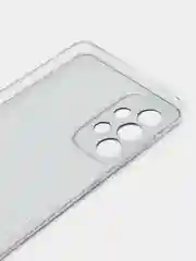 Черный чехол на Samsung Galaxy A73 / Галакси А73 прозрачный, с рисунком, защита камеры