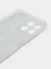 Голубой силиконовый чехол на Honor X8 / Хонор Х8 прозрачный, с рисунком, защита камеры