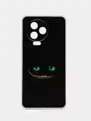 Черный чехол на Infinix Note 12 Pro 4G/Note 12 2023 / Инфиникс Нот 12 2023 прозрачный, с рисунком