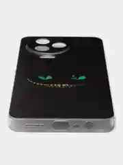 Черный чехол на Infinix Note 12 Pro 4G/Note 12 2023 / Инфиникс Нот 12 2023 прозрачный, с рисунком