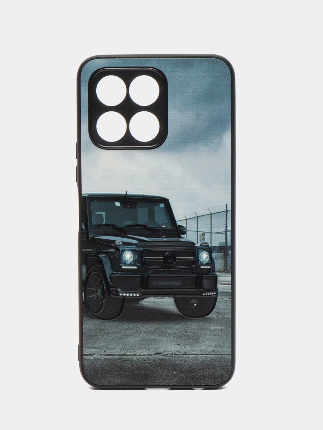 Тёмно-коричневый чехол на Honor X6 (Хонор Х6), с рисунком