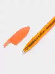 Оранжевый ручка шариковая "VeGa. Neon Crystal" синяя, 0,7 мм