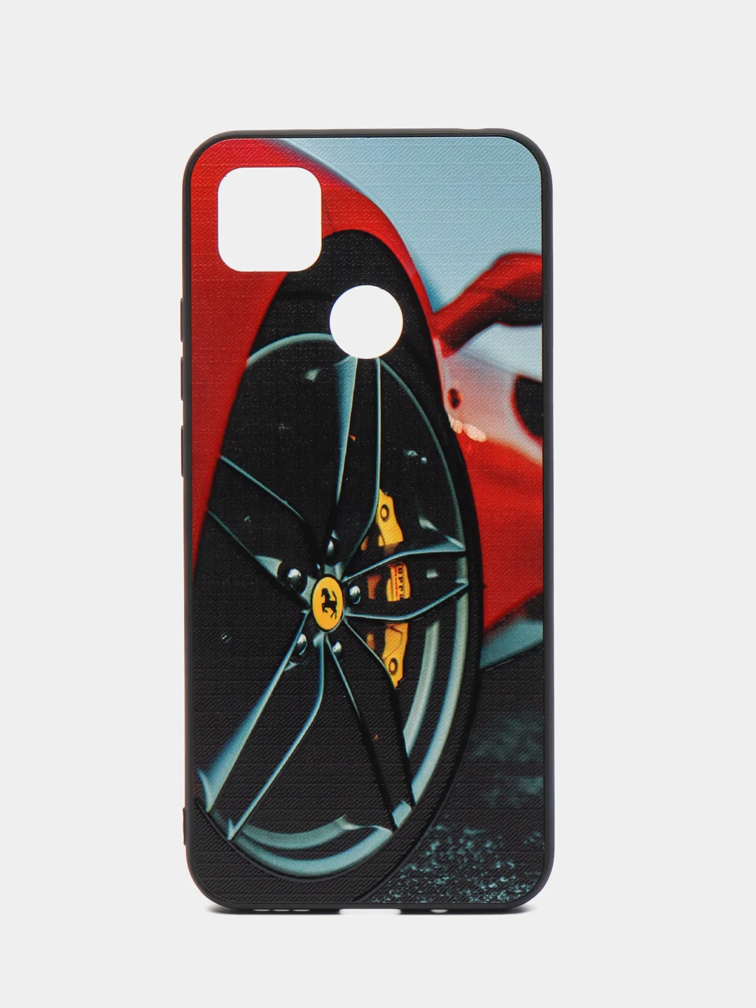 Красный чехол с рисунком на Xiaomi Redmi 9C и Redmi 10A (Сяоми Редми 9С и Редми 10А)