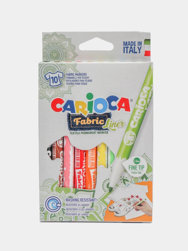 Набор фломастеров для ткани "Fabric Liner", 10 цветов