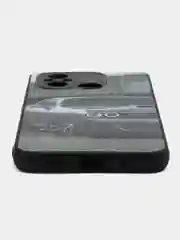 Серый металлик чехол с рисунком на Xiaomi Redmi 12C (Сяоми Редми 12Ц)