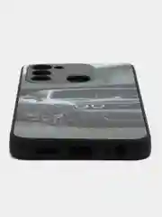 Серый металлик чехол с рисунком на Tecno Spark 8C и Tecno Go 2022 (Текно Спарк 8С и Текно Го 2022)