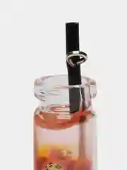Розовый подвеска стаканчик стеклянный для изготовления украшений