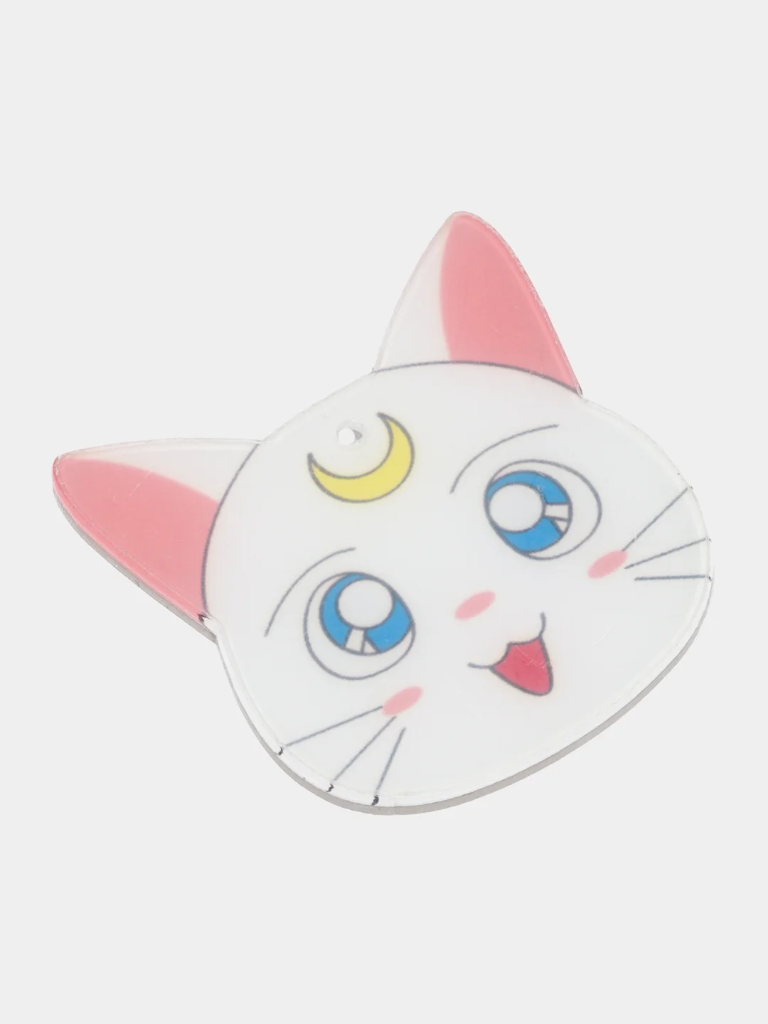 Подвеска для изготовления украшений "Белый кот Сейлор Мун" (Sailor Moon), 1 штука