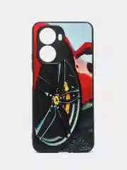 Красный чехол с рисунком на Huawei Nova 10 SE (Хуавей Нова 10 СЕ)