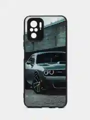 Серый металлик чехол с рисунком на Poco M5s, Xiaomi Redmi Note 10 и Note 10S (Поко М5с и Редми Нот 10)