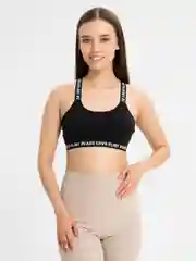 Черный женский топ спортивный