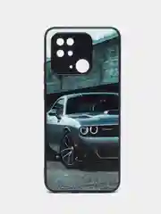 Серый металлик чехол с рисунком на Xiaomi Redmi 10C ( Сяоми Редми 10Ц)