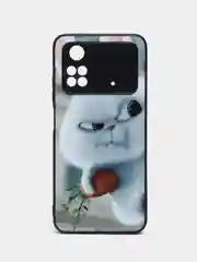 Белый чехол с ярким рисунком/принтом на Xiaomi Poco M4 Pro 4G 6,43" (Сяоми Поко М4 Про 4G 6.43")