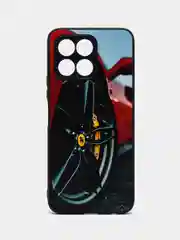 Красный чехол на Honor X6 (Хонор Х6), с рисунком