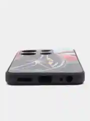 Красный чехол с рисунком на Tecno Spark Go 2023 и Tecno Pop 7 (Техно Го 2023 и Текно Поп 7)