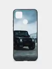 Тёмно-коричневый чехол с рисунком на Xiaomi Redmi 9C и Redmi 10A (Сяоми Редми 9С и Редми 10А)