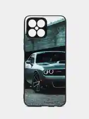Серый металлик чехол с рисунком на Huawei Honor X8 ( Хуавей Хонор Х8)
