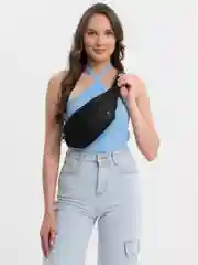 Черный сумка на пояс, унисекс