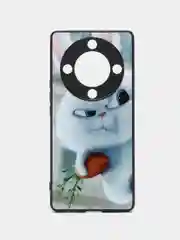 Белый чехол с рисунком на Honor X9a (Хонор Х9а)