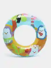 Желтый детский надувной круг для плавания, 3-6 лет