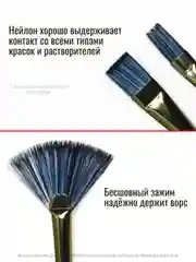Синий набор для рисования кисти синтетика мастихин, набор для творчества, 16 предметов