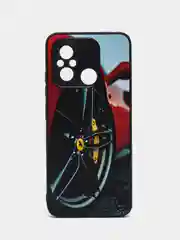 Красный чехол с рисунком на Xiaomi Redmi 12C (Сяоми Редми 12Ц)