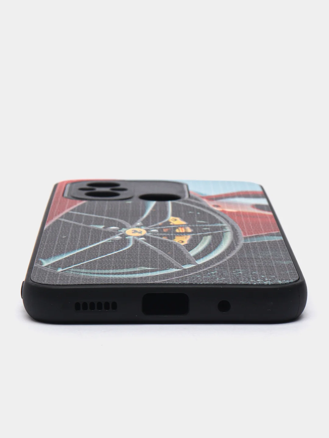 Красный чехол с рисунком на Xiaomi Redmi 12C (Сяоми Редми 12Ц)